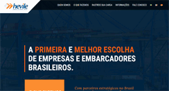 Desktop Screenshot of hevile.com.br
